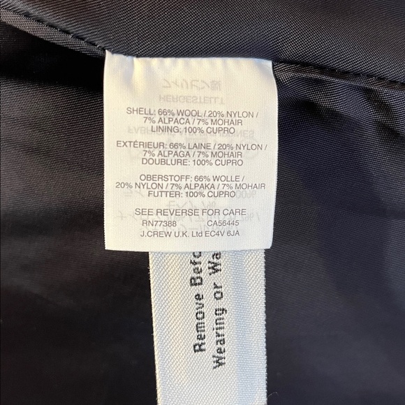 J. Crew Collection Wool Coat size small - Picture 7 of 9